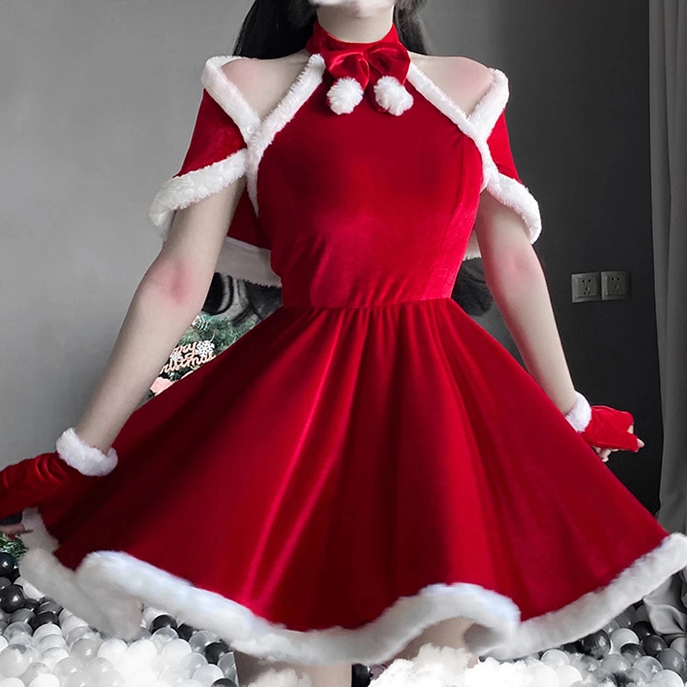 Elf Costume Christmas - Kostum Natal Seksi 2025 Gaun Wanita