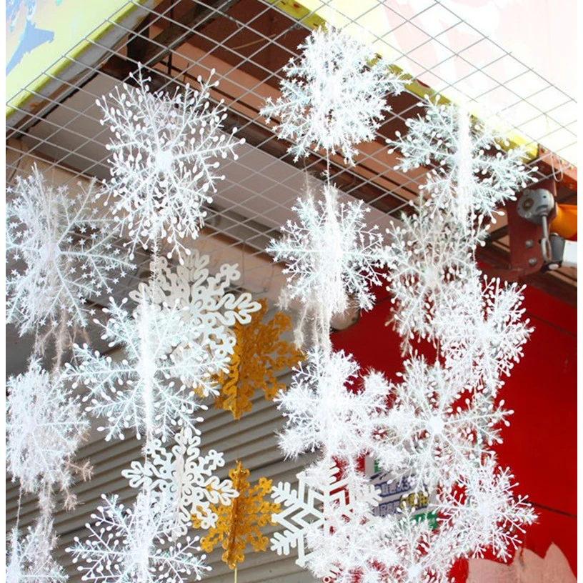 Christmas Tree Artificial - 30pcs Hiasan Kepingan Salju Natal Dekorasi