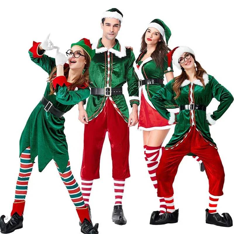 Kostum Cosplay Santa Claus Nat - Elf Costume Christmas ulasan dan harga
