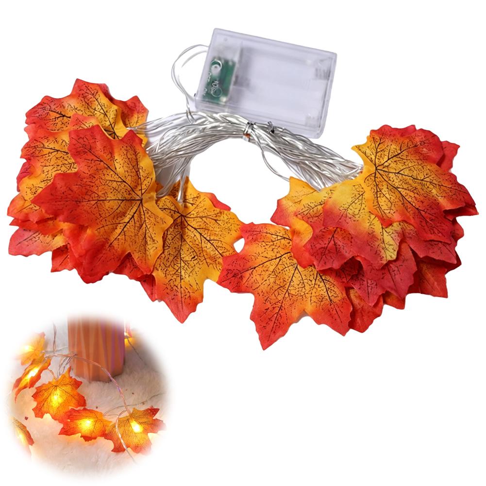 Lampu Garland Daun Maple LED B - Led Fairy String Lights ulasan dan harga