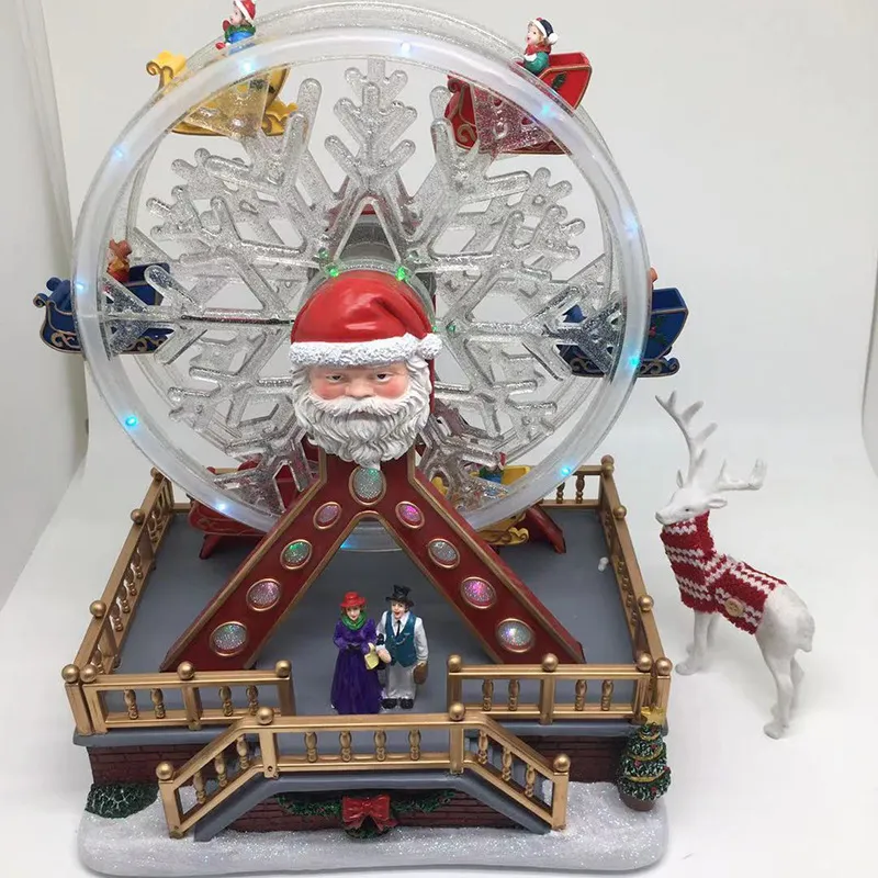 Kerajinan Resin Transparan Bol - Snow Globe Musical ulasan dan harga