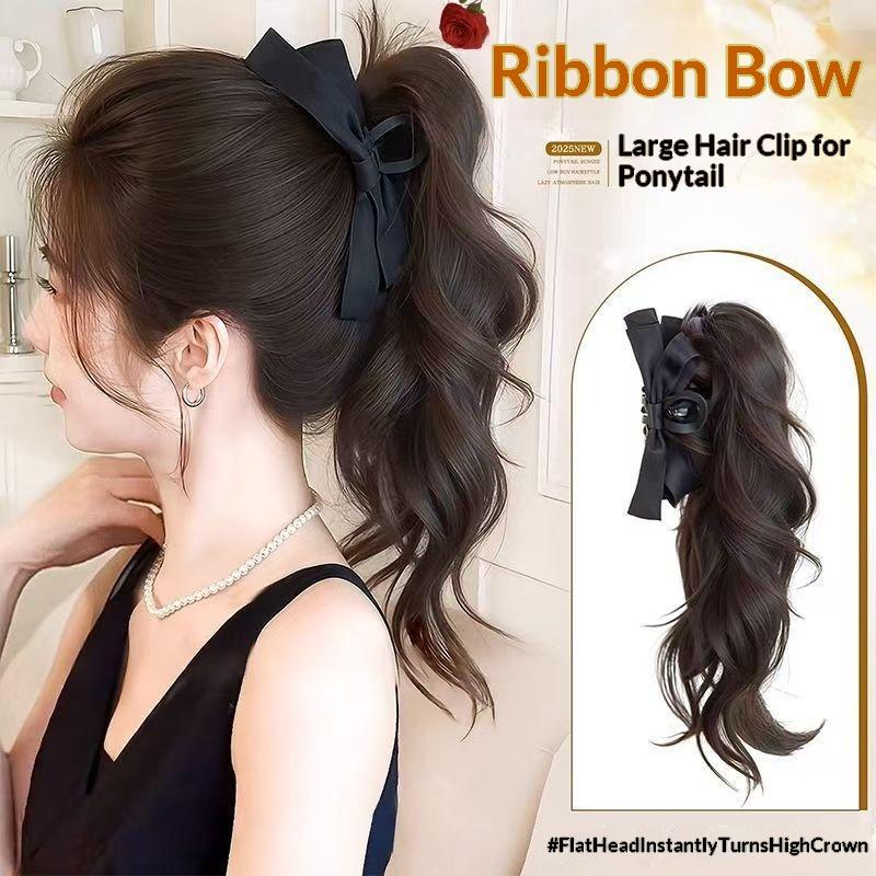Wig Kuncir Kuda 14 inci dengan - Ribbon Bow Gift ulasan dan harga