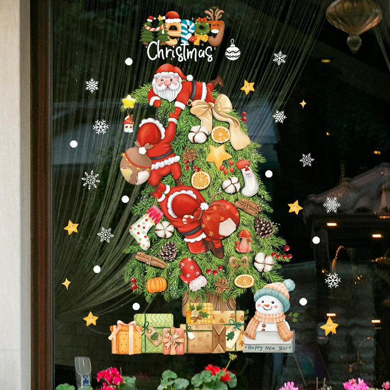 Stiker Kaca Jendela Natal 2026 - Snowflake Window Decal ulasan dan harga