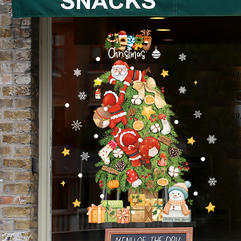 Stiker Kaca Jendela Natal 2026 - Snowflake Window Decal ulasan dan harga
