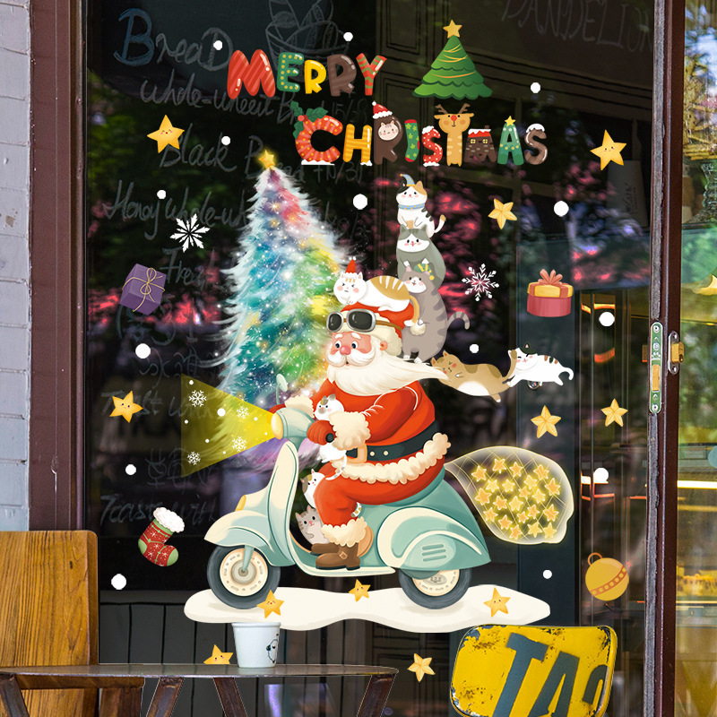 Stiker Kaca Jendela Natal 2026 - Snowflake Window Decal ulasan dan harga