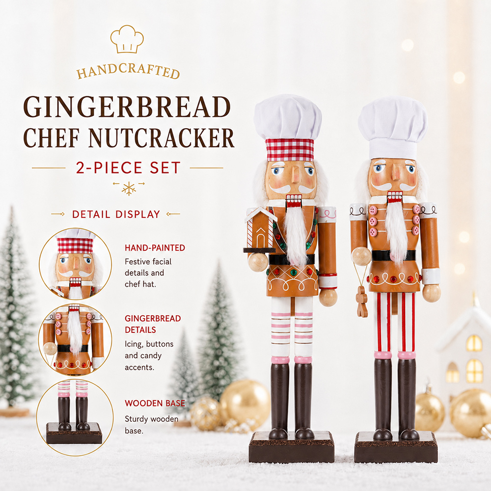 Ornamen Kayu Nutcracker Natal  - Nutcracker Figurine ulasan dan harga