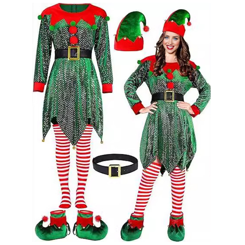 5Pcs Kostum Natal untuk Wanita - Elf Costume Christmas ulasan dan harga