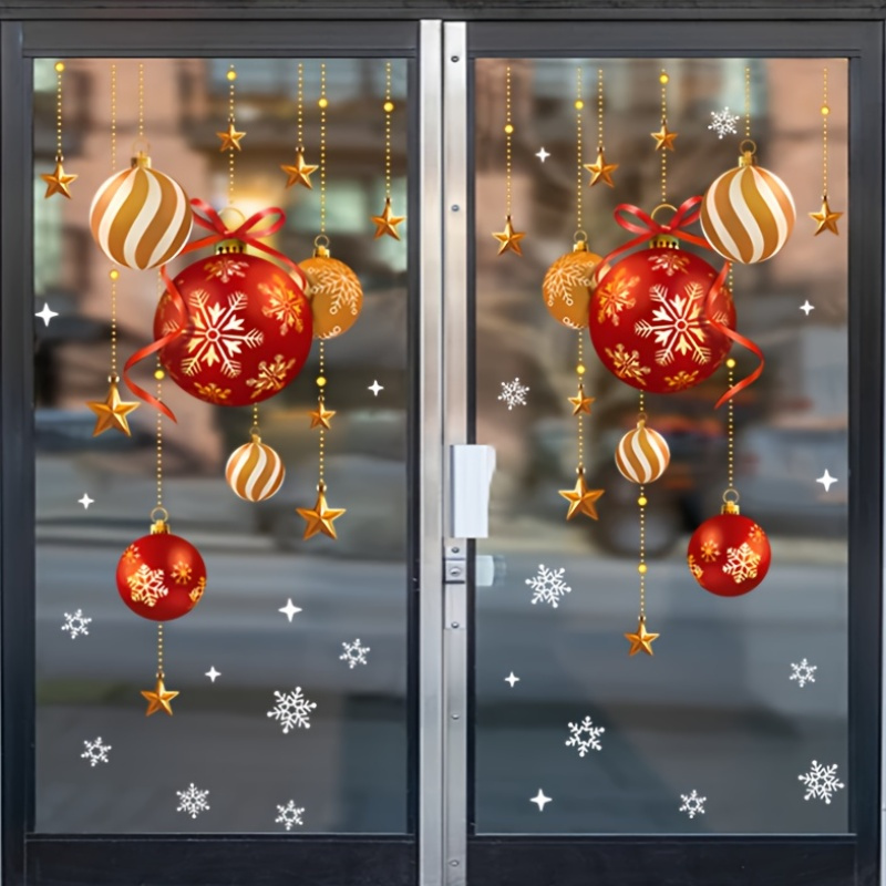 Stiker Natal, dekorasi suasana - Snowflake Window Decal ulasan dan harga