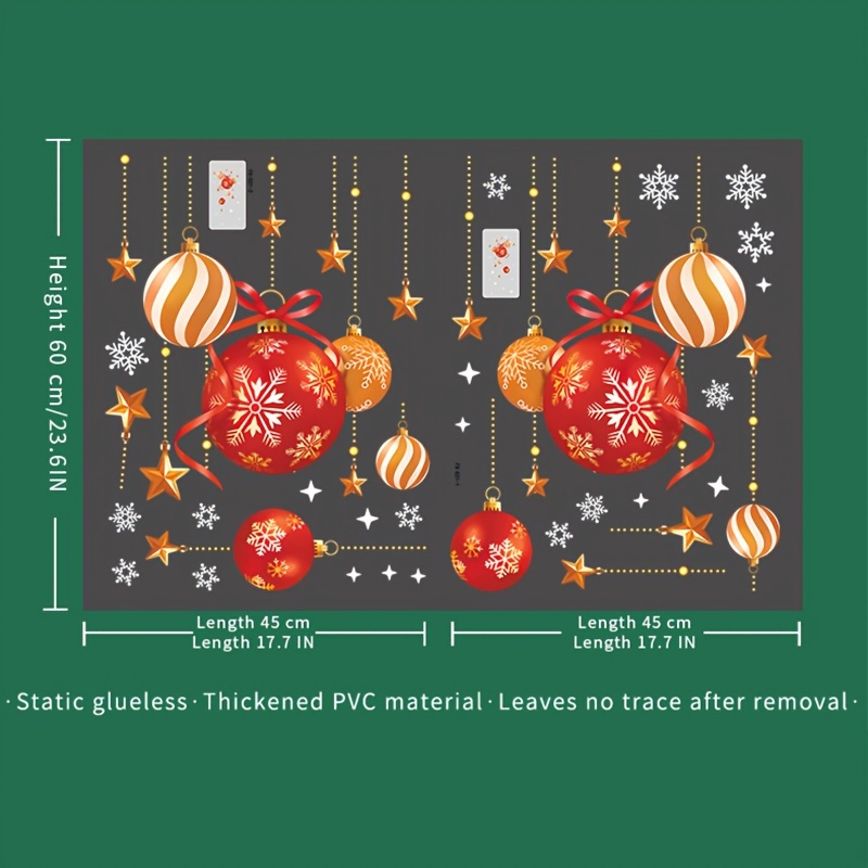 Stiker Natal, dekorasi suasana - Snowflake Window Decal ulasan dan harga