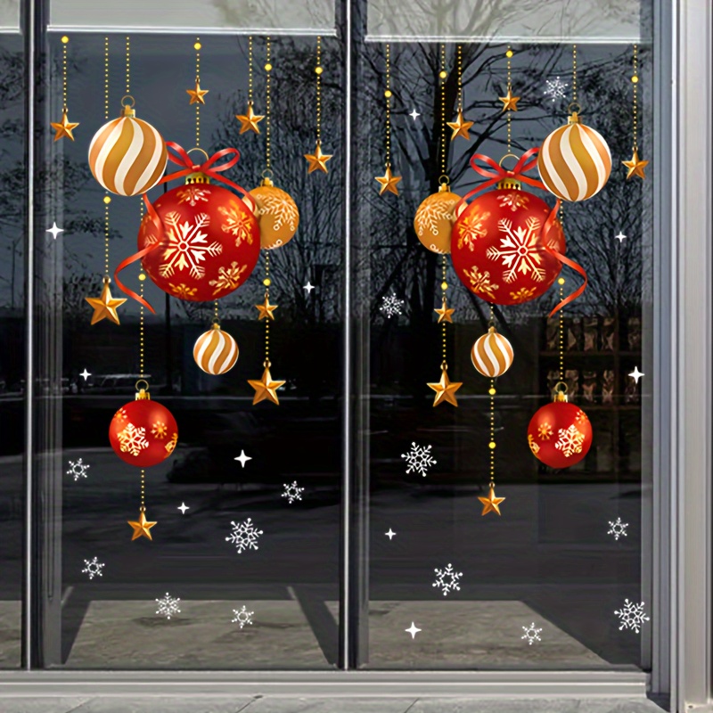 Stiker Natal, dekorasi suasana - Snowflake Window Decal ulasan dan harga