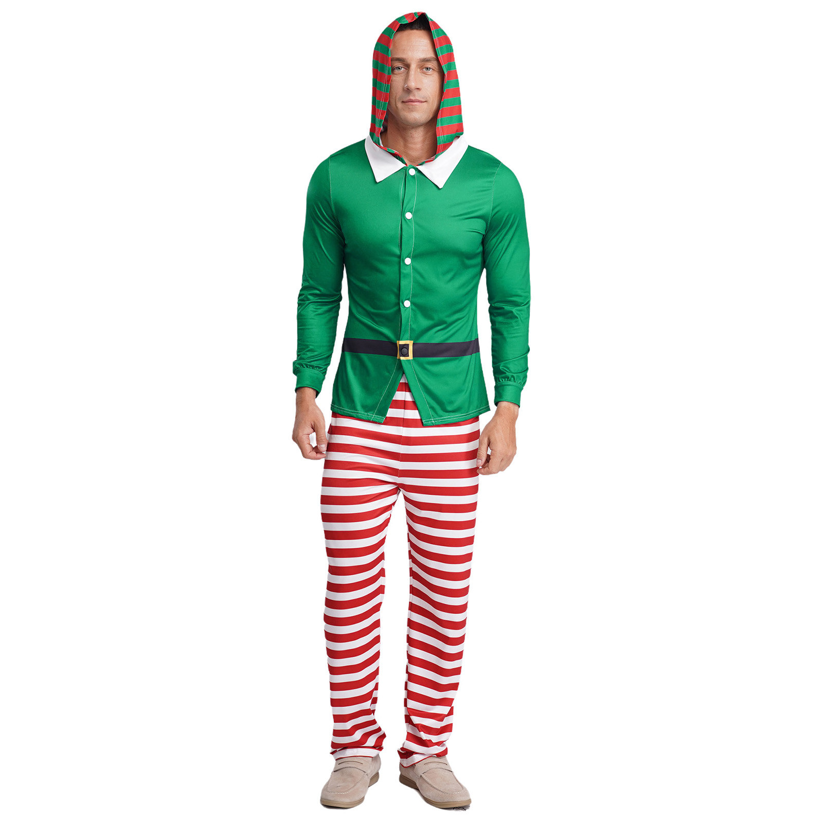 Kostum Cosplay Elf Natal Pria  - Elf Costume Christmas ulasan dan harga