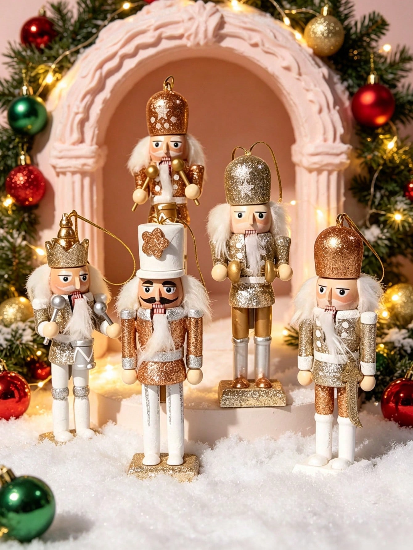5 buah Set Hiasan Gantung Bone - Nutcracker Figurine ulasan dan harga